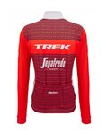SANTINI Cycling winter long sleeve jersey - TREK SEGAFREDO 2023 WINTER - red/white