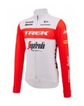 SANTINI Cycling winter long sleeve jersey - TREK SEGAFREDO 2023 WINTER - red/white