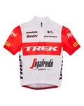 SANTINI Cycling short sleeve jersey - TREK 2023 KIDS - red/white