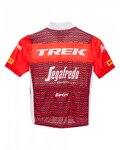 SANTINI Cycling short sleeve jersey - TREK 2023 KIDS - red/white