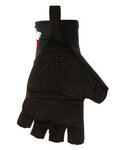 SANTINI Cycling fingerless gloves - X IRONMAN VIS - black/red