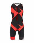 SANTINI Cycling overal - X IRONMAN CUPIO - black/red