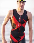 SANTINI Cycling overal - X IRONMAN CUPIO - black/red