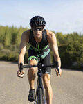 SANTINI Cycling overal - X IRONMAN CUPIO - green/black