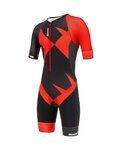 SANTINI Cycling overal - X IRONMAN CUPIO - black/red