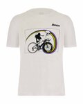 SANTINI Cycling short sleeve t-shirt - TT UCI OFFICIAL - white