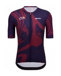 SANTINI Cycling short sleeve jersey - TOUR DE FRANCE 2023 - bordeaux/blue