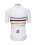 SANTINI Cycling short sleeve jersey - UCI WORLD CHAMPION MASTER - white/rainbow