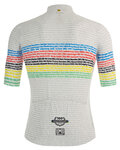 SANTINI Cycling short sleeve jersey - UCI WORLD CHAMP 100 - white/rainbow