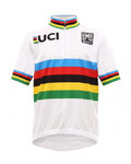 SANTINI Cycling short sleeve jersey - UCI KIDS - multicolour/white
