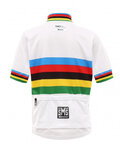 SANTINI Cycling short sleeve jersey - UCI KIDS - multicolour/white