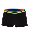 SANTINI Cycling boxer shorts - UCI RAINBOW - black