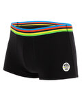 SANTINI Cycling boxer shorts - UCI RAINBOW - black