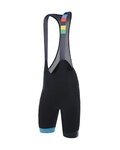 SANTINI Cycling bib shorts - SKULL  - black