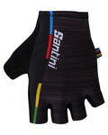 SANTINI Cycling fingerless gloves - UCI RAINBOW - black