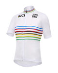 SANTINI Cycling short sleeve jersey - UCI WORLD CHAMPION - white