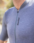 SANTINI Cycling short sleeve jersey - CLASSE - grey