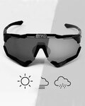 SCICON Cycling sunglasses - AEROSHADE XL - black