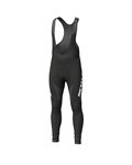 SCOTT Cycling long bib trousers - RC AS WINTER - black/yellow