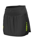 SCOTT Cycling skirt - RC RUN LADY - black/yellow