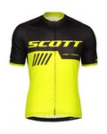 SCOTT Cycling short sleeve jersey - RC TEAM 10 - yellow/black