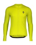 SCOTT Cycling summer long sleeve jersey - ENDURANCE 10 SUMMER - yellow
