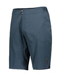SCOTT Cycling shorts without bib - TRAIL TECH - blue