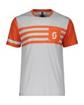SCOTT Cycling short sleeve t-shirt - TRAIL FLOW DRI - orange/grey