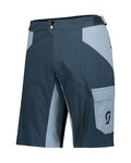 SCOTT Cycling shorts without bib - TRAIL FLOW - blue