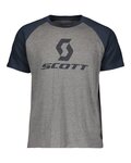 SCOTT Cycling short sleeve t-shirt - 10 ICON RAGLAN - blue/grey
