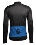 SCOTT Cycling thermal jacket - RC WARM HYBRID WB - blue/black