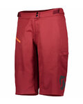 SCOTT Cycling shorts without bib - TRAIL VERTIC LADY - bordeaux