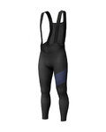 SCOTT Cycling long bib trousers - RC WARM WB - blue/black