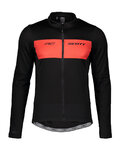 SCOTT Cycling thermal jacket - RC WARM HYBRID WB - black/red