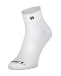 SCOTT Cycling ankle socks - PERFORMANCE QUARTER - black/white