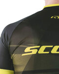 SCOTT Cycling short sleeve jersey - RC PRO 2020 - black/yellow