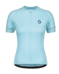 SCOTT Cycling short sleeve jersey - ENDURANCE 10 LADY - light blue