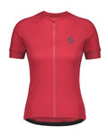 SCOTT Cycling short sleeve jersey - ENDURANCE 10 LADY - pink