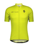 SCOTT Cycling short sleeve jersey and shorts - RC TEAM 10 - yellow/black
