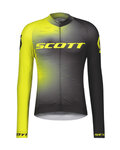 SCOTT Cycling summer long sleeve jersey - RC PRO SUMMER - yellow/black