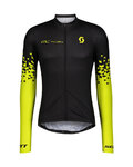 SCOTT Cycling summer long sleeve jersey - RC TEAM 10 SUMMER - black/yellow