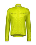 SCOTT Cycling windproof jacket - RC TEAM WB - yellow