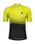 SCOTT Cycling short sleeve jersey - ENDURANCE 20 - black/yellow