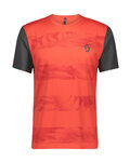 SCOTT Cycling short sleeve jersey - TRAIL FLOW - red