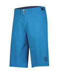 SCOTT Cycling shorts without bib - TRAIL FLOW - blue