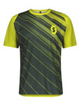 SCOTT Cycling short sleeve jersey - TRAIL VERTIC - green/yellow