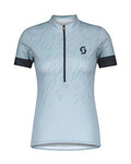 SCOTT Cycling short sleeve jersey - ENDURANCE 20 LADY - light blue