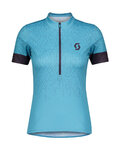 SCOTT Cycling short sleeve jersey - ENDURANCE 20 LADY - light blue