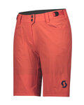 SCOTT Cycling shorts without bib - TRAIL FLOW LADY - red