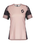 SCOTT Cycling short sleeve jersey - TRAIL VERTIC LADY - purple/pink